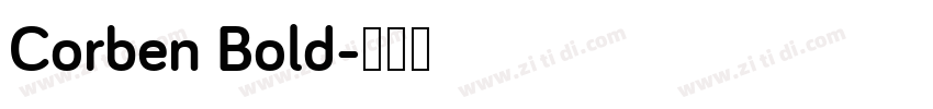 Corben Bold字体转换